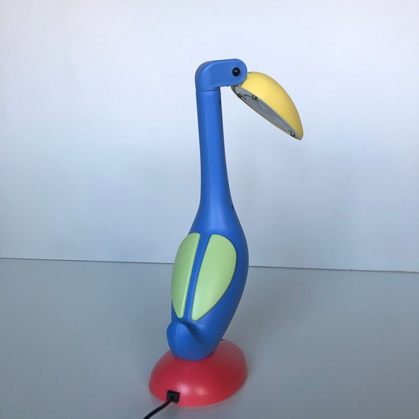 VINTAGE69 - Lampe Pingouin - Flamingo lamp - Pelican lamp - 230 Volt - Desk lamp - Table lamp - Children's lamp - 1980