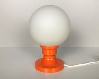 VINTAGE69 – Französisches Design – Mid Century – Orange – 1960 – Space Age – Schreibtischlampe – Augapfel