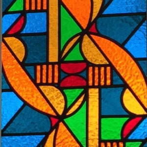 VINTAGE69 - Van Doesburg - Stained glass - Stained glass window - Stained glass art - Glas in lood - Glas in lood raam - Glaskunst