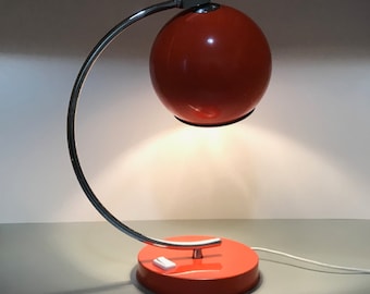 VINTAGE69 - Disderot - Monteuse - Mid Century - Orange - 1950 - Space Age - Desk Lamp - Eyeball