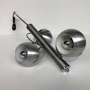 Lustre Industriel Style Vintage SEYLUMIERE – Suspension Design Blanc Et Chrome