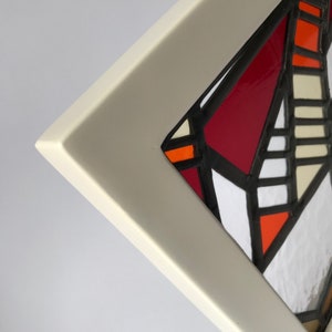 VINTAGE69 - Square II - Stained glass - Stained glass window - Stained glass art - Glass art - Stained glass window