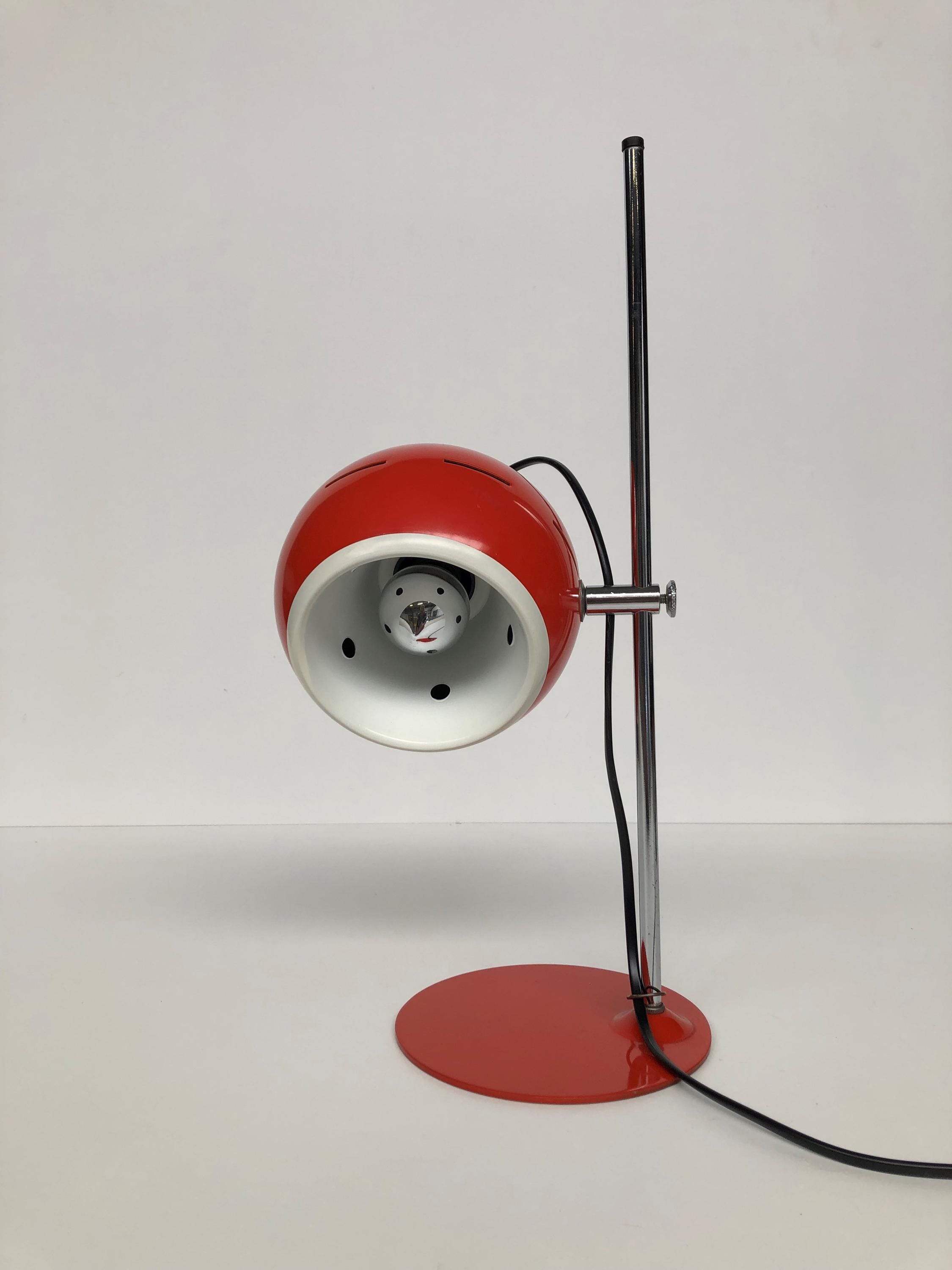 伊70s vintage lamp made in Italy イタリア レトロ VINTAGE69 - Italian Design - Table Lamp - Desk Lamp - Orange