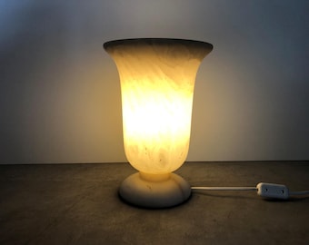 シリンダー アラバスター ランプ、エジプト アラバスター、テーブル