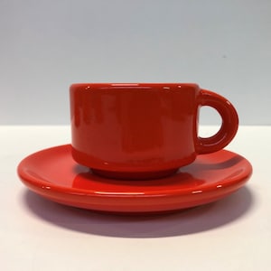 VINTAGE69 - Sicart Cartigliano - Pino Spagnolo - Spagnolo ceramics - Cup and saucer - 1970 - Italian design - Sicart