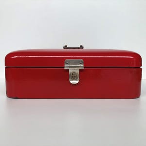 VINTAGE69 - Dutch Design - Enamelled Lunch Box - Storage Box - Enamel - Enamel - Bread Bin - Lunch Box - 1950