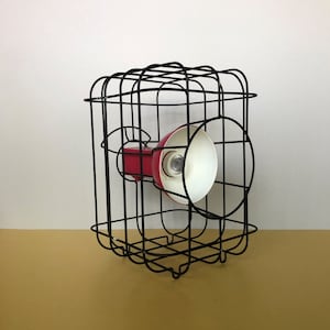 VINTAGE69 - Ikea Design - Matali Crasset - PS 2017 - Caged lamp black - Table lamp - Desk lamp - Bedside lamp