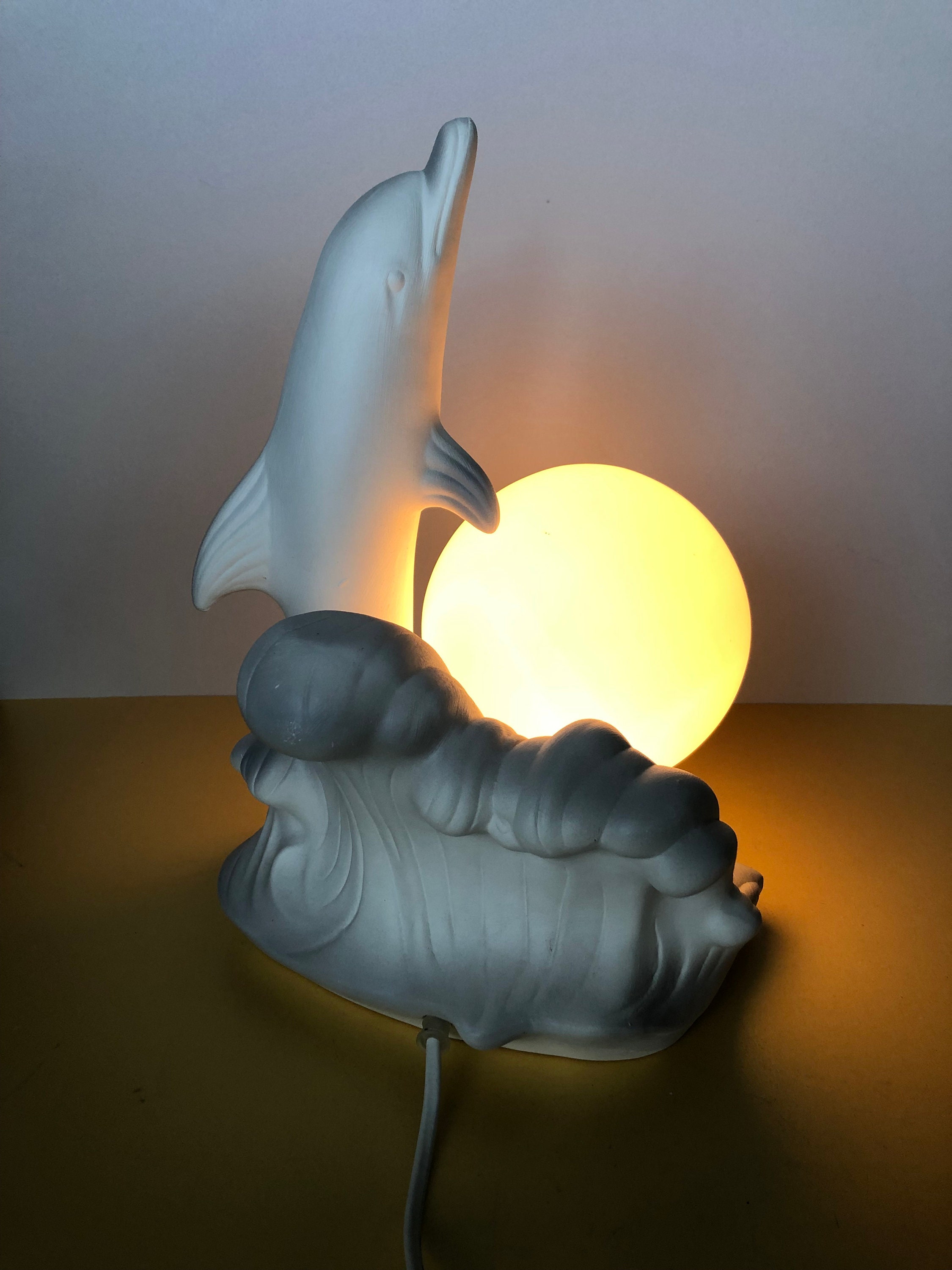 VINTAGE69 - Dolphin - Desk Lamp - Table Lamp - 80s - Ceramic