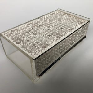 VINTAGE69 - WMF - S collection 5599 348 - Design by Sigrid Kupetz - Plexiglas box with silver-plated lid - 1960