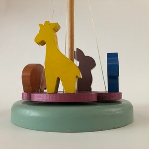 VINTAGE69 - Merry-go-round - Carousel - Dog - Giraffe - Pig - Rabbit - 1970 - Mid Century