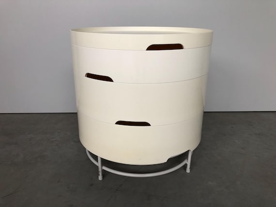 VINTAGE69 - Ikea PS2014 - Side Table - White - Trolley - T