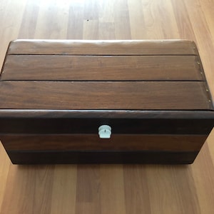 VINTAGE69 - Lunch box - Storage box - Wood - Handmade - Storage chest - 1960