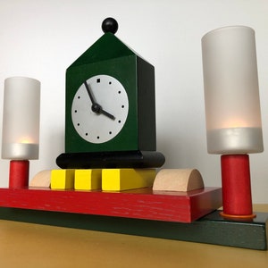 VINTAGE69 - Unique - Memphis Style - Desk clock - Table clock - Memphis Milano style - Desk clock - Flower clock