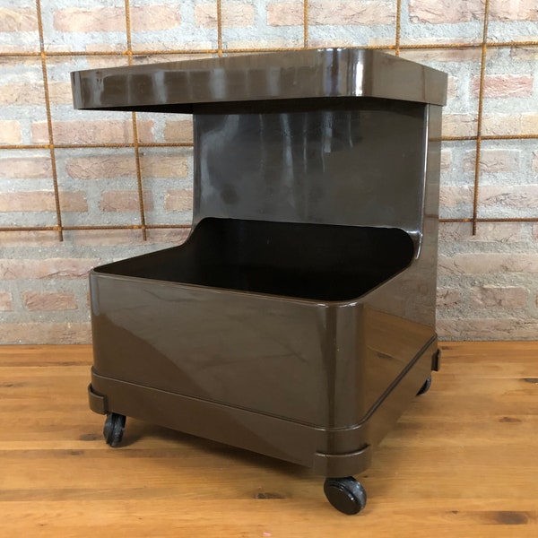 VINTAGE69 - Barcart - 1970 - Table d'appoint - Mini bar - Armoire - Casier - Table de chevet - Chariot