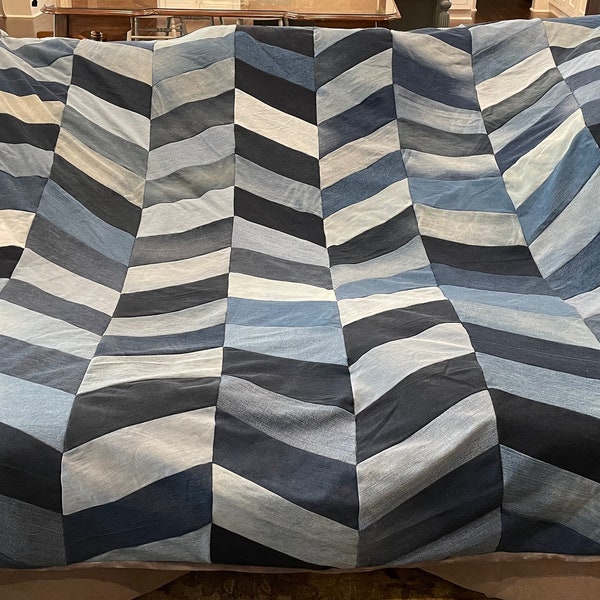 Denim Quilt Etsy