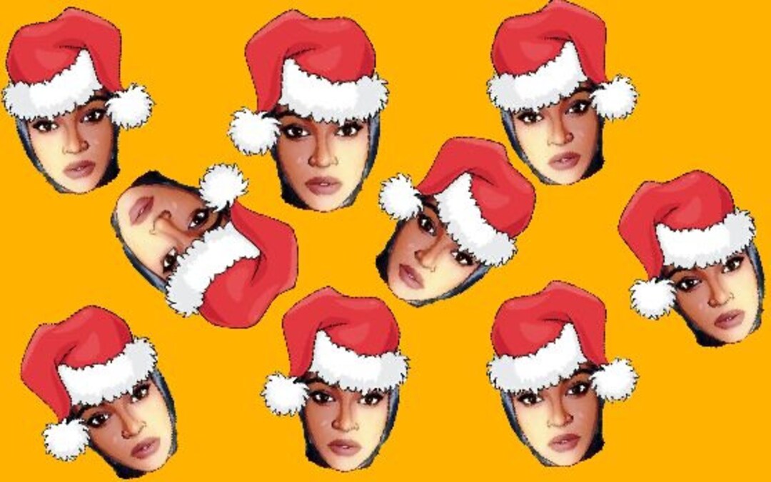 6 PACK Beyoncé Santa Hat - Etsy