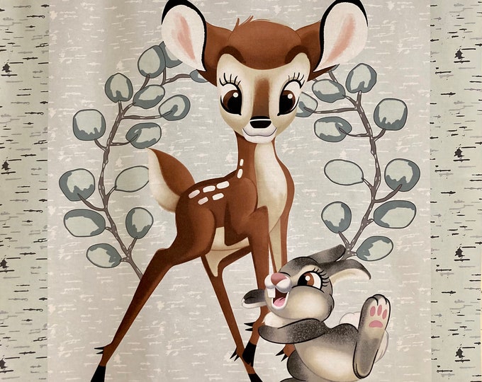 Bambi and Thumper Quilt Panel