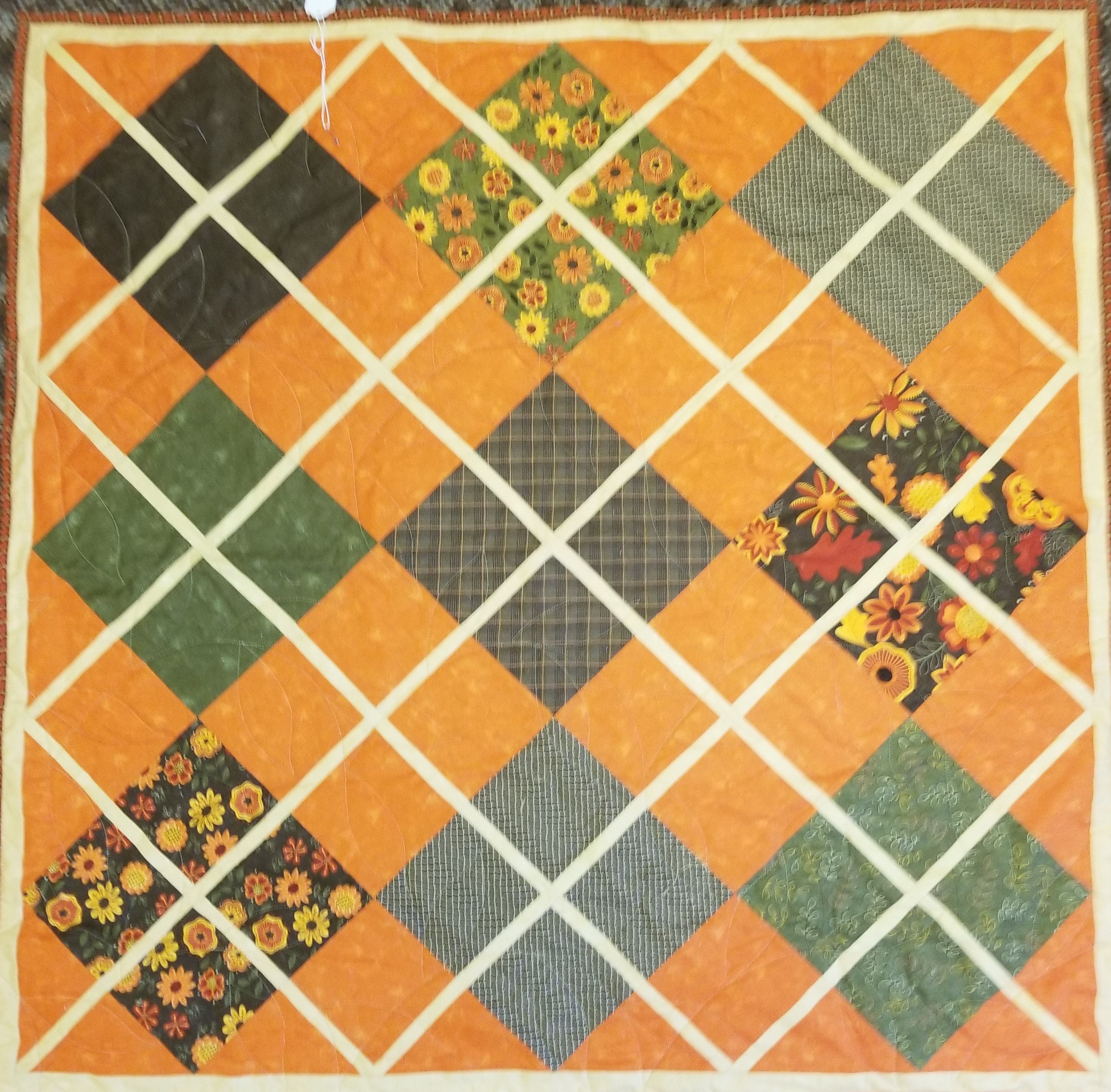 Fall Lap Quilt Seasonal Quilts Quilted Wall Hanging Decorative Fall Lap Quilt Seasonal Quilts Quilted Wall Hanging Decorative Throw 39 X