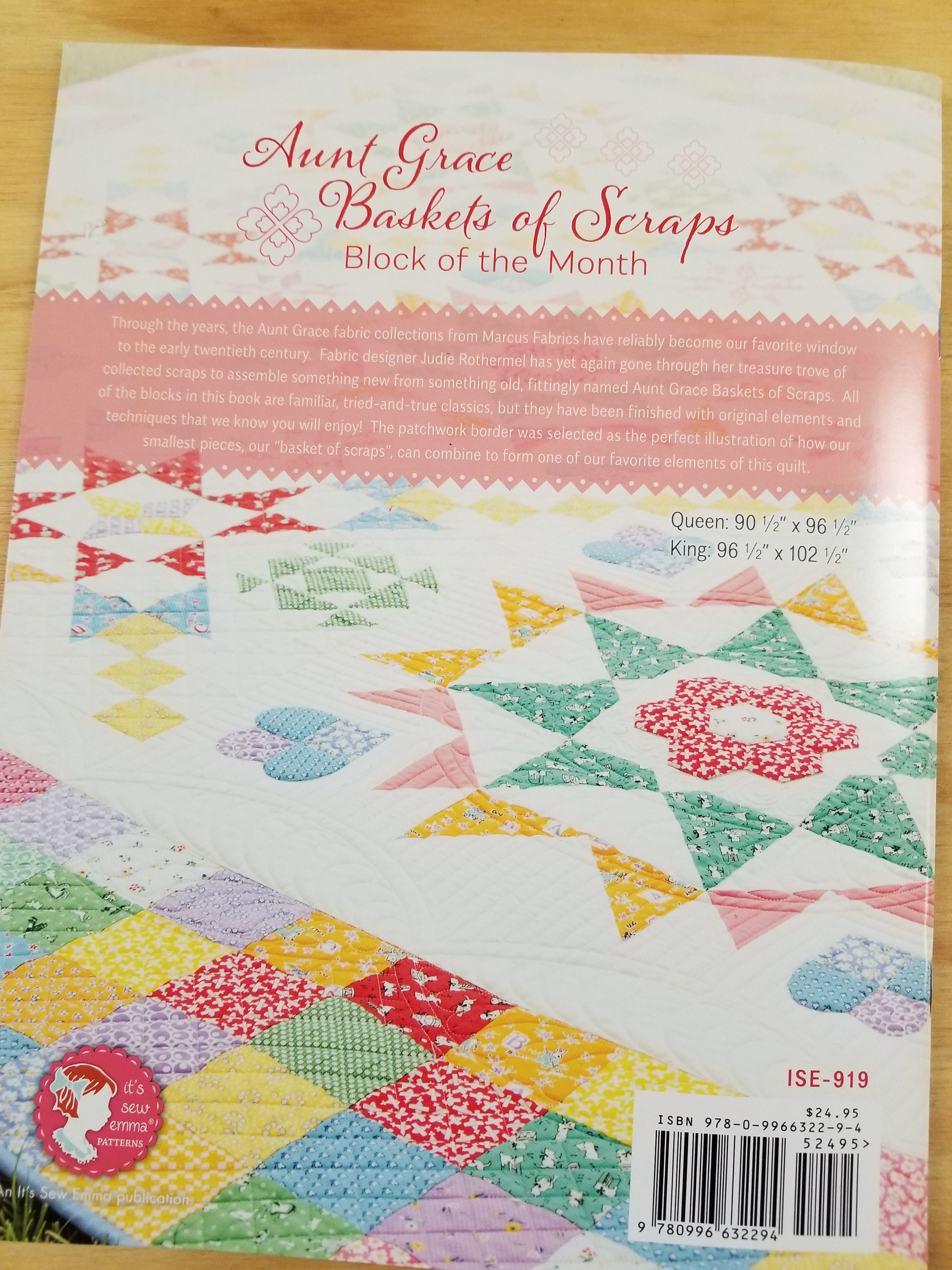 Aunt Grace Basket Of Scraps Quilt Kit Block Of The Month King Size Quilt Kit