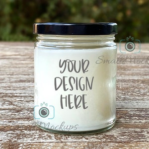 Candle Mockup, Candle Clear Label Mockup, Mason Jar Candle Mockup, Rustic Mockup, Product Mockup, Clear Jar Candle Mockup, Digital Download