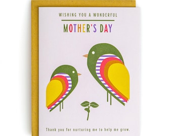 Mother's Day Mama Bird Card