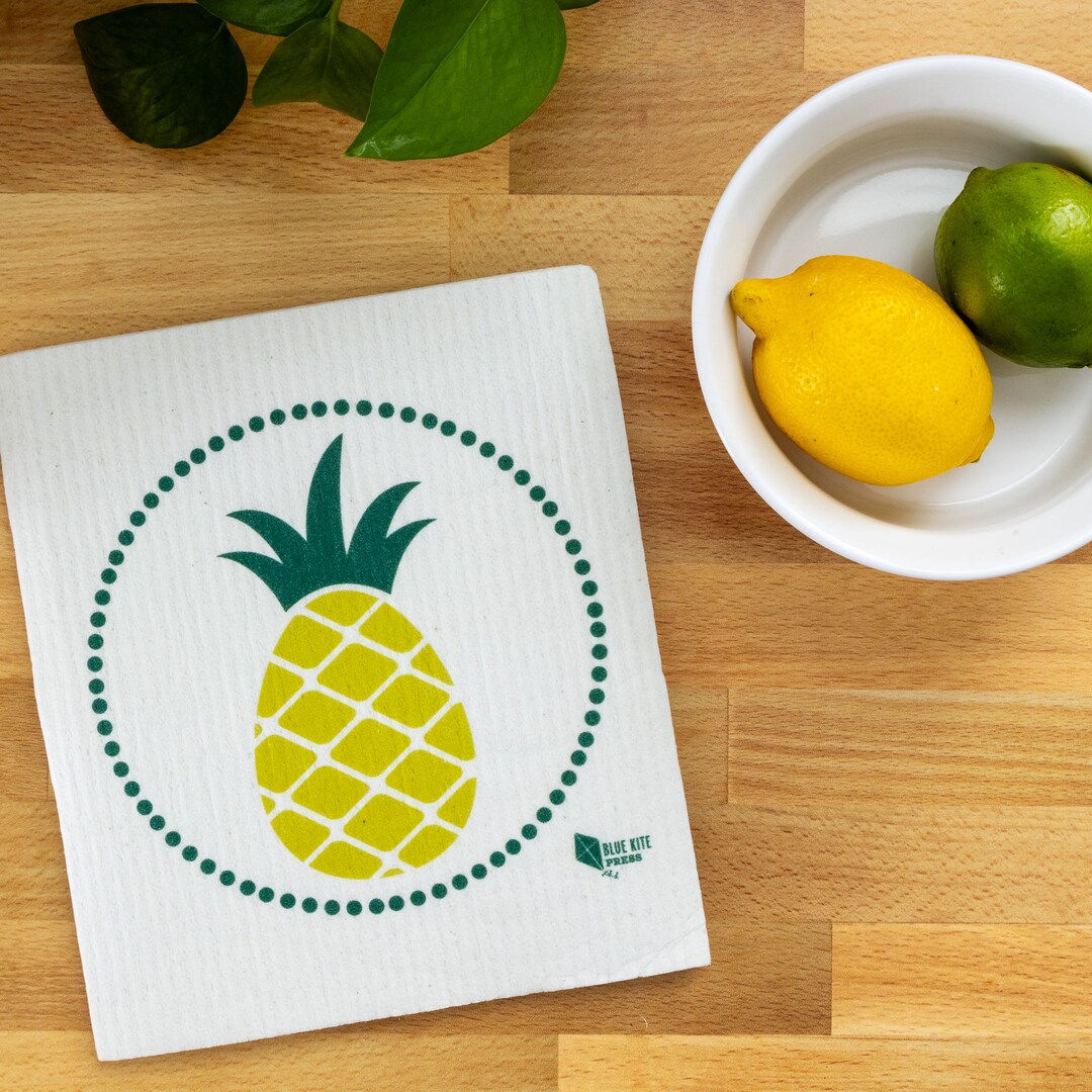Pineapple Swedish Dishcloth Etsy