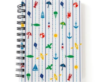 Seaside Spiral Notebook 5x7"