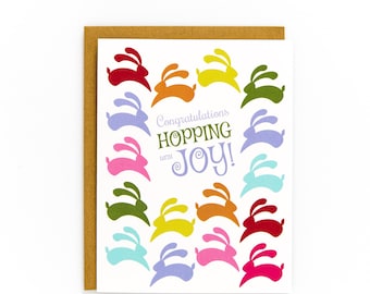Bunny Bright Congratulations Card