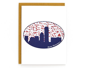 Boston Skyline Card