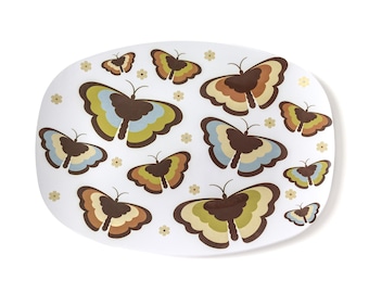 Butterfly Oval Serving Tray