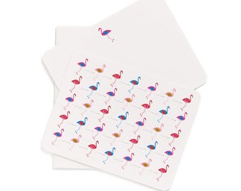 Flamingo Flat Cards | Box Set of 8
