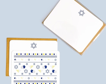 Hanukkah Flat Cards | Box Set of 8