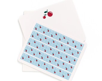 Cherry Flat Cards | Box Set of 8