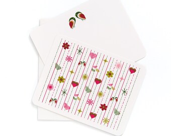 Pink Tiki Flat Cards | Box Set of 8