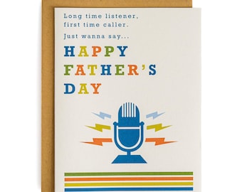 Father's Day Radio Fan Card