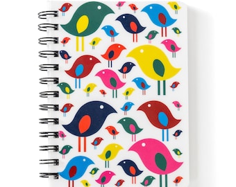 Bright Bird Spiral Notebook 5x7"