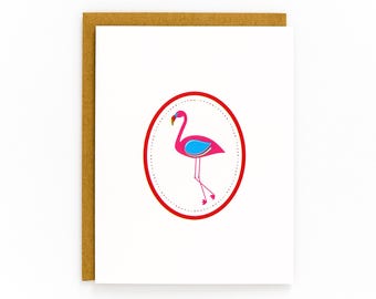 Flamingo Card