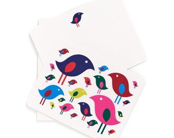 Bright Bird Flat Cards | Box Set of 8