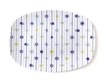 Hanukkah Oval Serving Tray