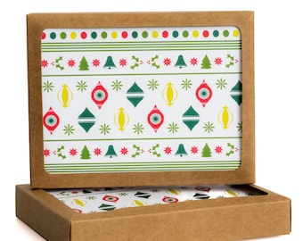 Christmas Note Card Set, 8 Cards with Envelopes