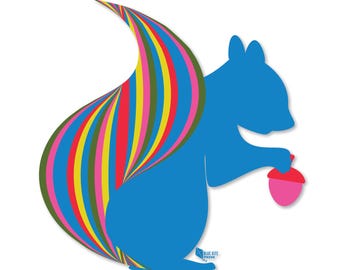 Disco Squirrel Sticker
