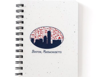 Boston Skyline Spiral Notebook 5x7" with Citgo Sign