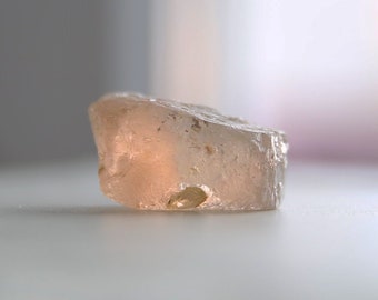 113 ct Topaz crystal, Raw topaz, Orange topaz, Anti-anxiety stone, Healing crystal, Imperial topaz, Gift for man, Natural topaz crystal