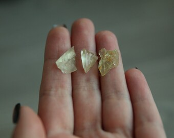 Heliodor dorado de 14 сt, cristal de heliodor crudo, heliodor de Ucrania, conjunto de cristal de heliodor, 3 piezas, berilo amarillo, berilo áspero, cristal natural