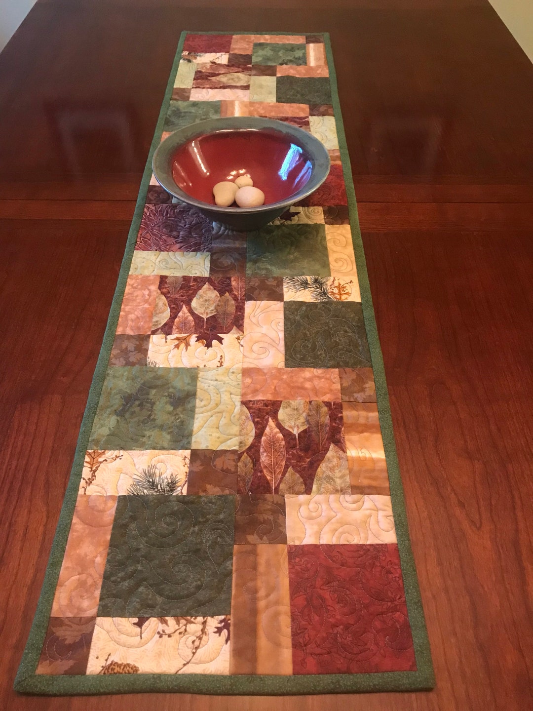 Autumn Leaves and December Holiday Reversible Table Runner - Etsy