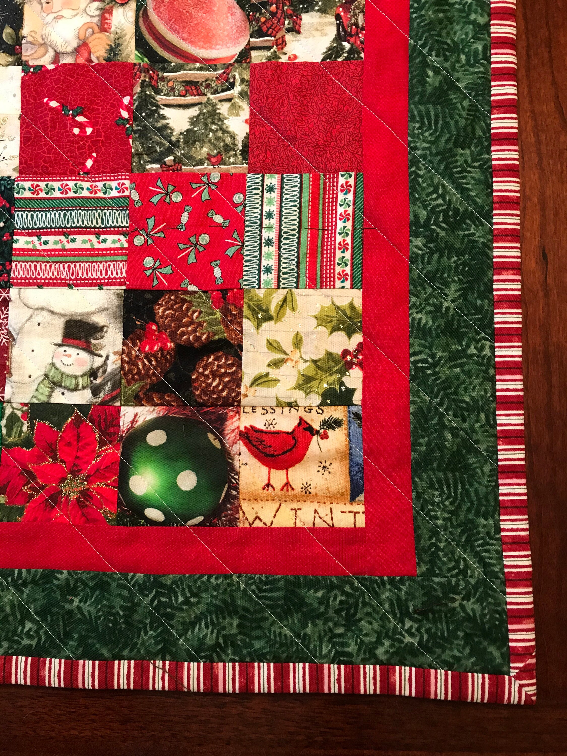 Celebrations Reversible Christmas and Valentine Table Topper - Etsy