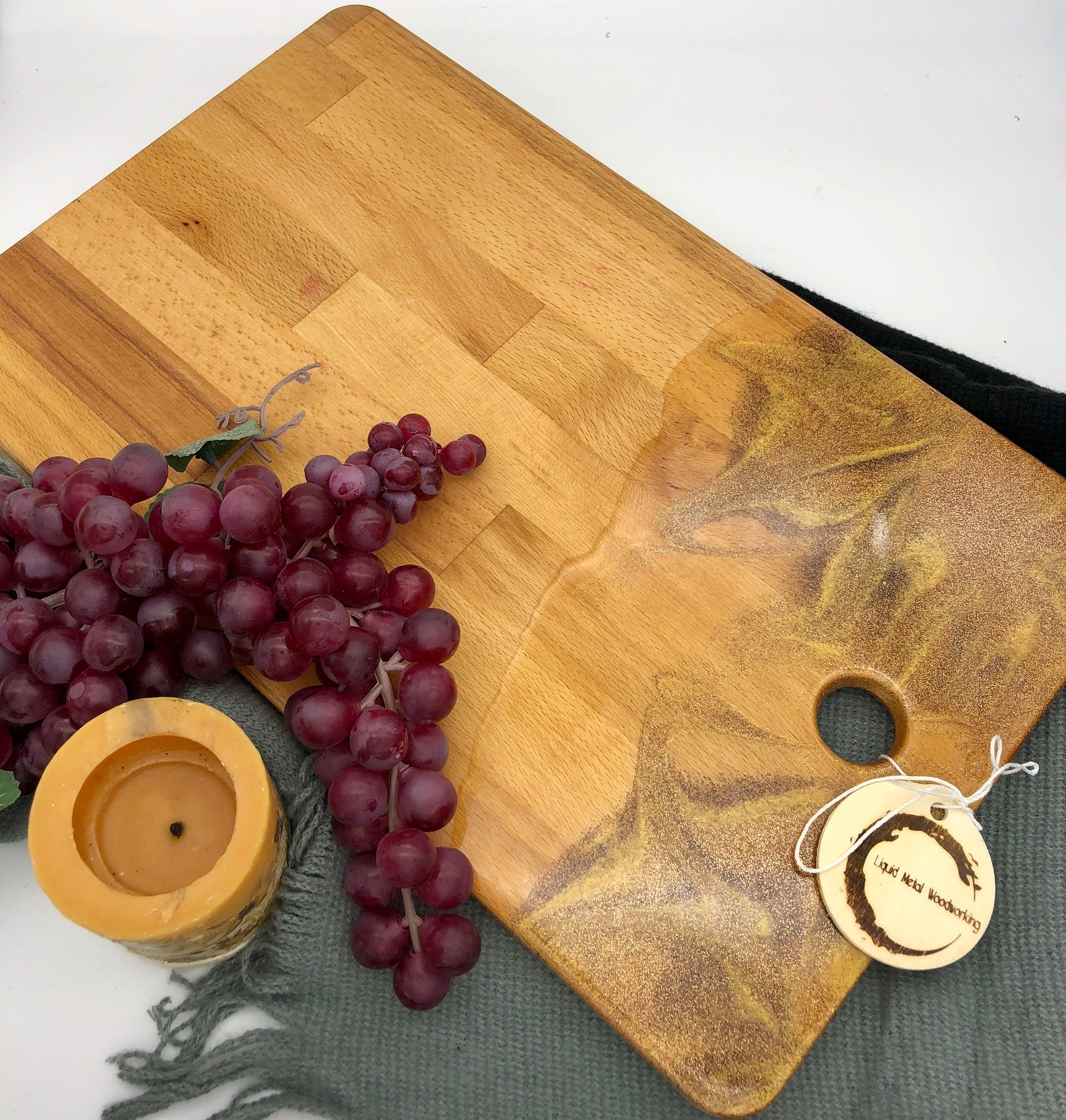 Epoxy Resin Serving Board cheese board charcuterie board Etsy