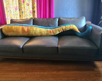 6' Giant Tentacle Plush - Teal & Yellow