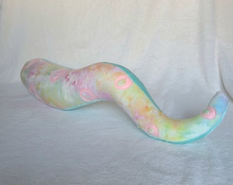 3' Tentacle Plush Pillow - Mint Green & Tie Dye