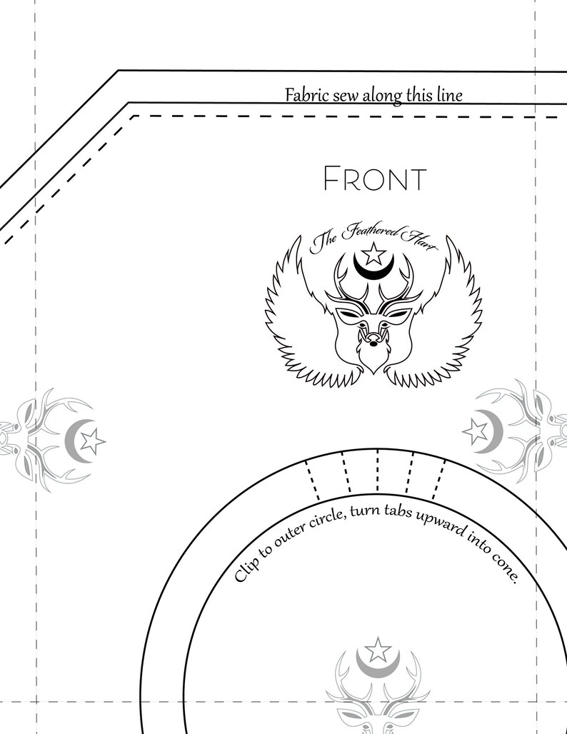 Witch Hat Template Digital Download